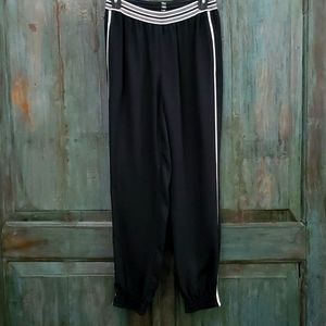 Polo Ralph Lauren Women Black Stripe High Waist Jogger, Size 4